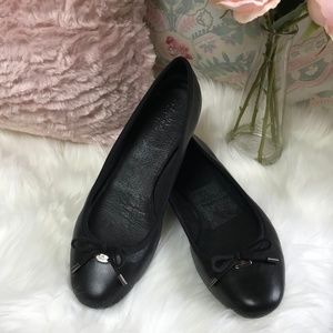 Coach Lara Black Ballet Flats 10M